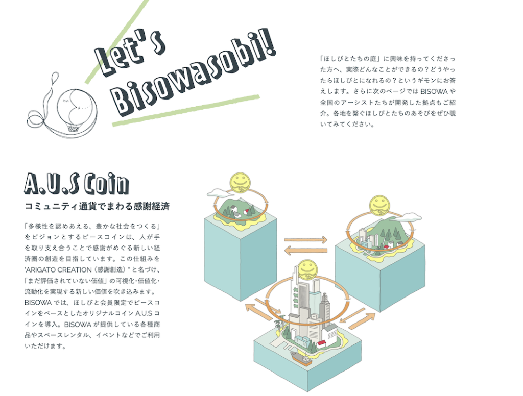 アースコインで感謝経済を循環しよう！ – ほしびとたちの庭